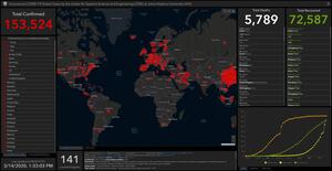 Coronavirus map still image