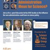 Poster for What the Trump Administration Means for Science