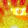 Trump superimposed by Iranian flag